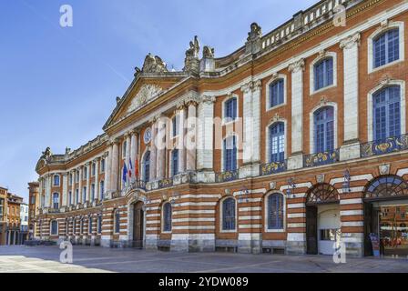 Capitole ist das Herz der Stadtverwaltung der französischen Stadt Toulouse und des Rathauses Stockfoto