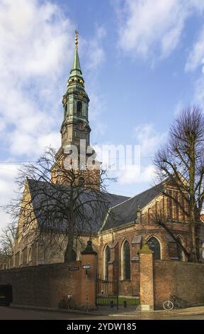 Die St. Peter's Church ist die Pfarrkirche der deutschsprachigen Gemeinde in Kopenhagen. Erbaut als einschiffige Kirche Mitte des 15. Jahrhunderts Stockfoto