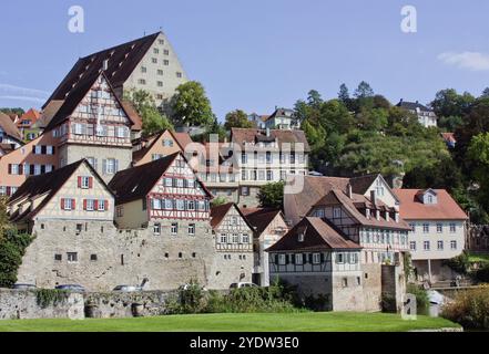 Schwaebisch Hall ist eine Stadt in Baden - Württemberg und liegt im Tal der Kocher im Nordosten Baden - Württemberg Stockfoto