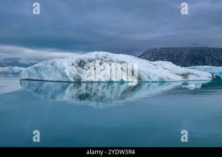 Schwimmende Eisberge im Nuuk-Eisefjord, Westgrönland, Dänemark, Polarregionen Stockfoto