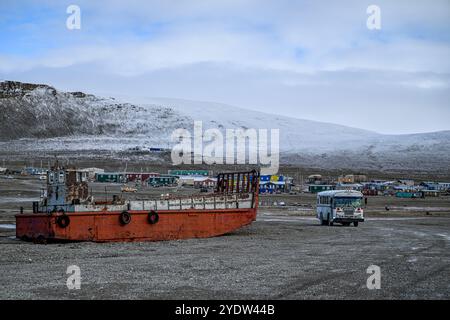 Resolute, Weiler Inuit, Cornwallis Island, Nunavut, kanadische Arktis, Kanada, Nordamerika Stockfoto