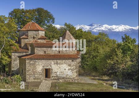 Das architektonische Ensemble Dzveli (Alt) Shuamta ist ein georgianisch-orthodoxes Kloster in 7 km Entfernung von Telavi, Georgien, Asien Stockfoto