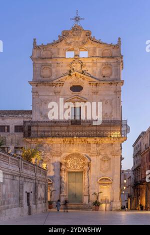 Chiesa di Santa Lucia alla Badia (Kirche Santa Lucia alla Badia), Ortigia, Syrakus, Sizilien, Italien, Mittelmeerraum, Europa Stockfoto