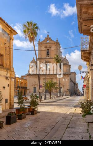 Basilika St. Johannes des Täufers (Basilica di San Giovanni Battista), Vittoria, Ragusa, Sizilien, Italien, Mittelmeerraum, Europa Stockfoto