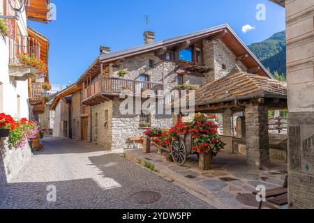 Etroubles, Aostatal, Italien, Europa Stockfoto