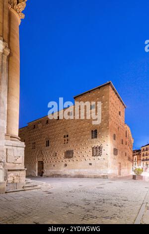 Casa de las Conchas, Salamanca, UNESCO-Weltkulturerbe, Kastilien und Leon, Spanien, Europa Stockfoto