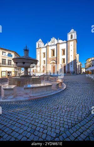 Giraldo-Platz, UNESCO-Weltkulturerbe, Evora, Alentejo, Portugal, Europa Stockfoto