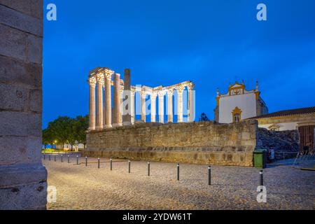 Diana-Tempel, römischer Tempel, UNESCO-Weltkulturerbe, Evora, Alentejo, Portugal, Europa Stockfoto