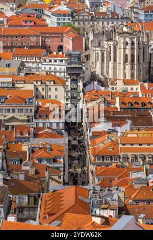 Santa Justa Aufzug, Lissabon, Portugal, Europa Stockfoto