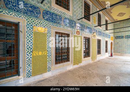 Innenhof der Schwarzen Eunuchen, Harem, Topkapi-Palast, UNESCO-Weltkulturerbe, Istanbul, Türkei, Europa Stockfoto