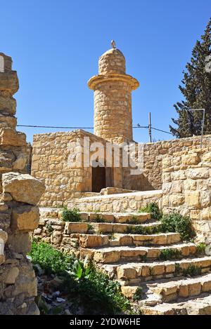 Moschee von Dana Village, Dana Biosphärenreservat, Jordanien, Naher Osten Stockfoto