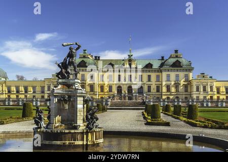 Der Drottningholm Palast ist die Privatresidenz der schwedischen Königsfamilie in Stockholm, Schweden, Europa Stockfoto