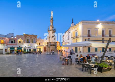 Guglia dell'Immacolata (Turm der unbefleckten Empfängnis), Piazza Salandra (Salandra-Platz), Nardo, Lecce, Salento, Apulien, Italien, Europa Stockfoto