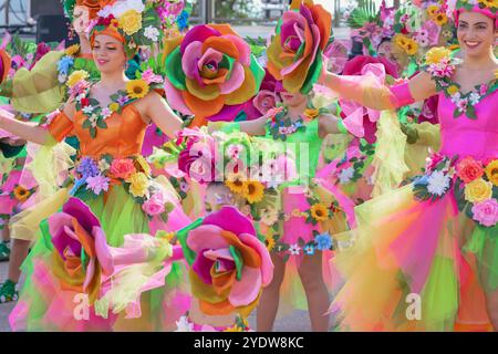 Karneval, Sciacca, Landkreis Agrigento, Sizilien, Italien, Mittelmeerraum, Europa Stockfoto