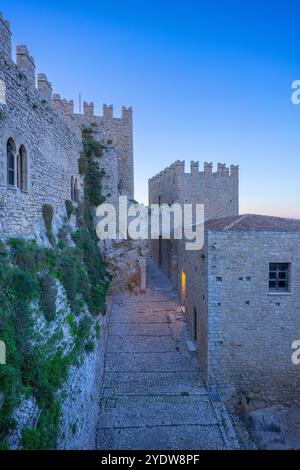 Mittelalterliche Burg, Caccamo, Palermo, Sizilien, Italien, Mittelmeerraum, Europa Stockfoto