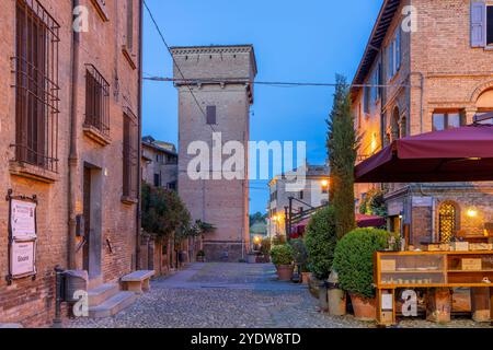 Gefängnisturm, Essigfabrik, Castelvetro di Modena, Modena, Emilia-Romagna, Italien, Europa Stockfoto