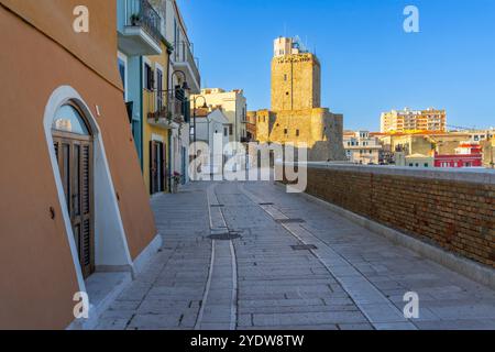 Schwäbisches Schloss, Termoli, Campobasso, Molise, Italien, Europa Stockfoto