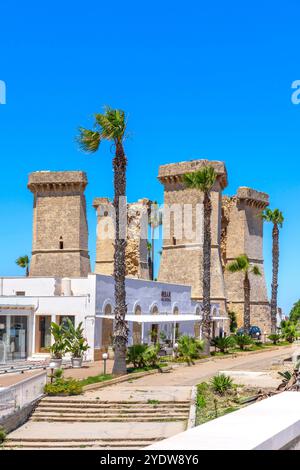 Quattro colonne (vier Säulen), Santa Maria al Bagno, Nardo, Lecce, Salento, Apulien, Italien, Europa Stockfoto