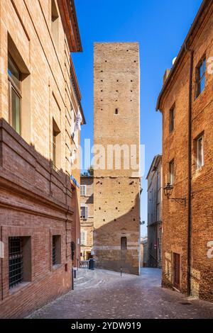 Matteucci Tower, Fermo, Ascoli Piceno, Marken, Italien, Europa Stockfoto
