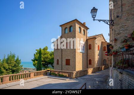 Torre di Palme, Fermo, Ascoli Piceno, Marken, Italien, Europa Stockfoto