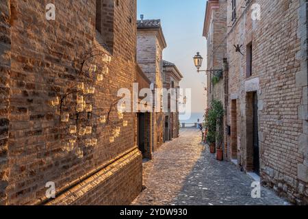 Via Piave, Torre di Palme, Fermo, Ascoli Piceno, Marken, Italien, Europa Stockfoto