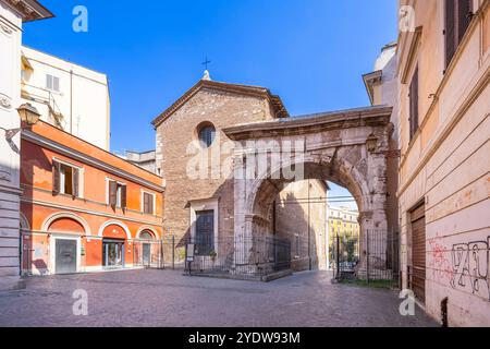 Arco di Gallieno (Arco di Gallieno), Rom, Latium, Italien, Europa Stockfoto