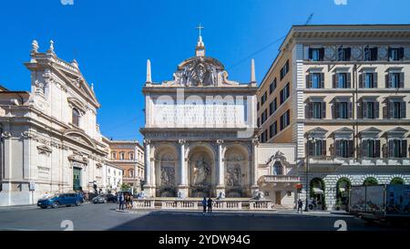 Giovanni Fontana, Fontana dell'Acqua Felice, Mose-Brunnen, Rom, Latium, Italien, Europa Stockfoto