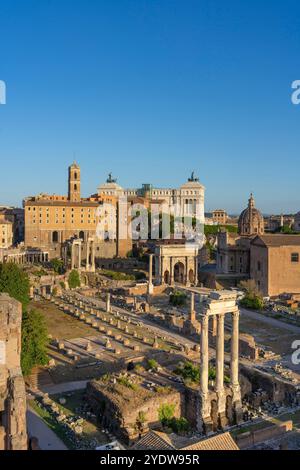 Kaiserforen, UNESCO-Weltkulturerbe, Rom, Latium, Italien, Europa Stockfoto