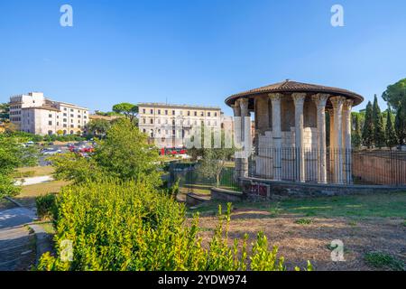 Tempel des Herkules Victor (Tempio di Ercole Vincitore), Rom, Latium, Italien, Europa Stockfoto