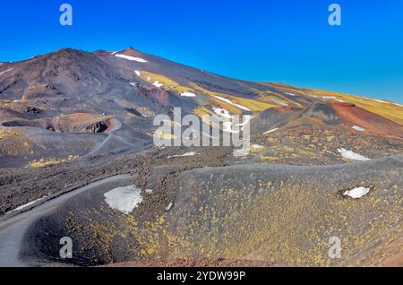 Crateri Silvestri View, Ätna, UNESCO-Weltkulturerbe, Ätna, Sizilien, Italien, Mittelmeer, Europa Stockfoto