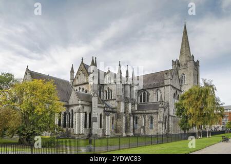 Saint Patrick's Cathedral in Dublin, Irland, wurde 1191 gegründet und ist die National Cathedral of the Church of Ireland Stockfoto