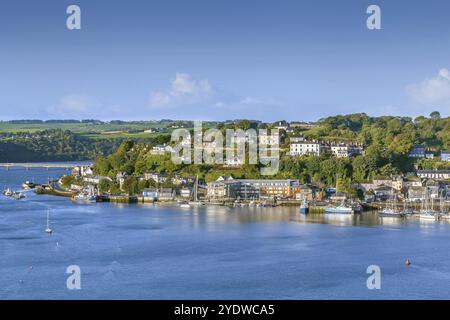 Blick auf Kinsale von der Mündung des Flusses Bandon, Irland, Europa Stockfoto