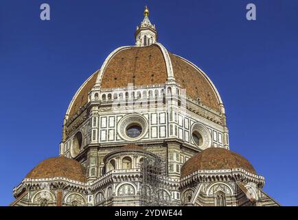 Die Cattedrale di Santa Maria del Fiore ist die Hauptkirche von Florenz in Italien. Kuppel Stockfoto