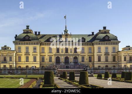 Der Drottningholm Palast ist die Privatresidenz der schwedischen Königsfamilie in Stockholm, Schweden, Europa Stockfoto