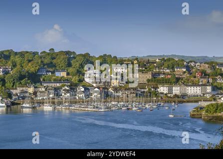 Blick auf Kinsale von der Mündung des Flusses Bandon, Irland, Europa Stockfoto