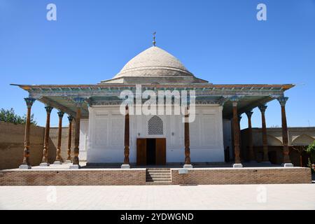 Madrasah Abdushukur Agalir in der Gedenkstätte сomplex Dorus-Saodat. Monument der Timuriden-Dynastie Dorus-Saodat, das bedeutet "Lager der Macht" Stockfoto