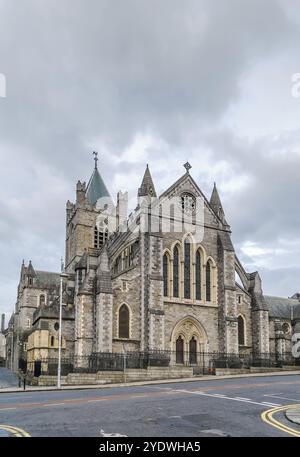 Die Christ Church Cathedral, die Kathedrale der Heiligen Dreifaltigkeit, ist die Kathedrale in Dublin, Irland, Europa Stockfoto