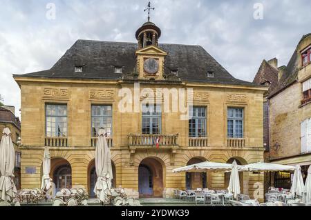 Rathaus von Sarlat-la-Caneda, Département Dordogne, Frankreich, Europa Stockfoto