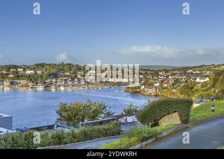 Blick auf Kinsale von der Mündung des Flusses Bandon, Irland, Europa Stockfoto