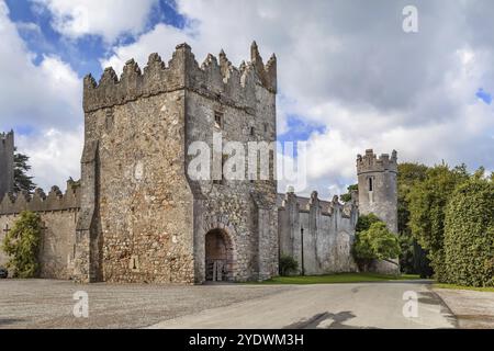Howth Castle hat seine Ursprünge im Mittelalter, Irland, Europa Stockfoto