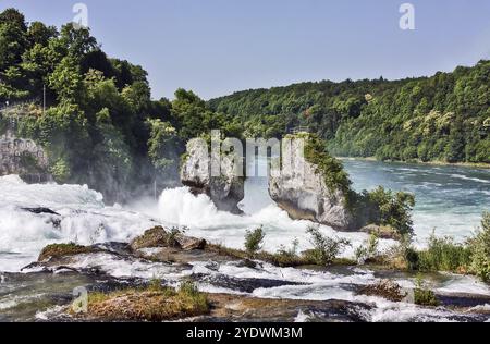 Der Rheinfall, der größte Wasserfall Europas Klartext Stockfoto