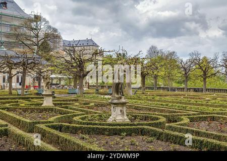 Der Rosengarten im Innenhof der Neuen Residenz, Bamberg, Deutschland, Europa Stockfoto