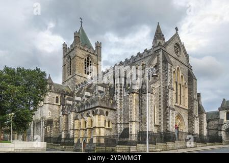 Die Christ Church Cathedral, die Kathedrale der Heiligen Dreifaltigkeit, ist die Kathedrale in Dublin, Irland, Europa Stockfoto