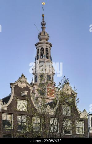 Die Zuiderkerk (Südkirche) ist eine protestantische Kirche aus dem 17. Jahrhundert im Nieuwmarkt-Viertel von Amsterdam, der Hauptstadt der Niederlande Stockfoto