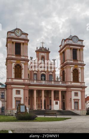 Barocke Klosterkirche Gottweig bei Krems, Österreich, Europa Stockfoto