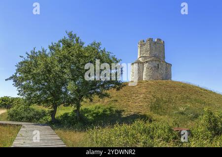 Kirche St. Nicholas ist eine römisch-katholische Kirche im vorromanischen Stil auf dem Feld von Prehulje, eine Meile (1,6 km) von Zadar entfernt, zwischen Zaton und Nin, C. Stockfoto