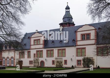 Die Weilburg ist eines der bedeutendsten Barockschlösser in Hessen Stockfoto