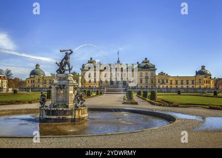 Der Drottningholm Palast ist die Privatresidenz der schwedischen Königsfamilie in Stockholm, Schweden, Europa Stockfoto