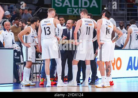 Madrid, Spanien. Oktober 2024. Oktober 2024; Wizink Center; Liga Endesa; ACB; Real Madrid vs BAXI Manresa; Liga Endesa Basket Real Madrid - BAXI Manresa 900/Cordon PRESS Credit: CORDON PRESS/Alamy Live News Stockfoto