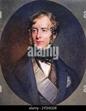 George William Frederick Villiers, 4. Earl of Clarendon, 1800-1870. Britischer Staatsmann und Diplomat, nach Sir Thomas Lawrence, Historisch, digital Stockfoto